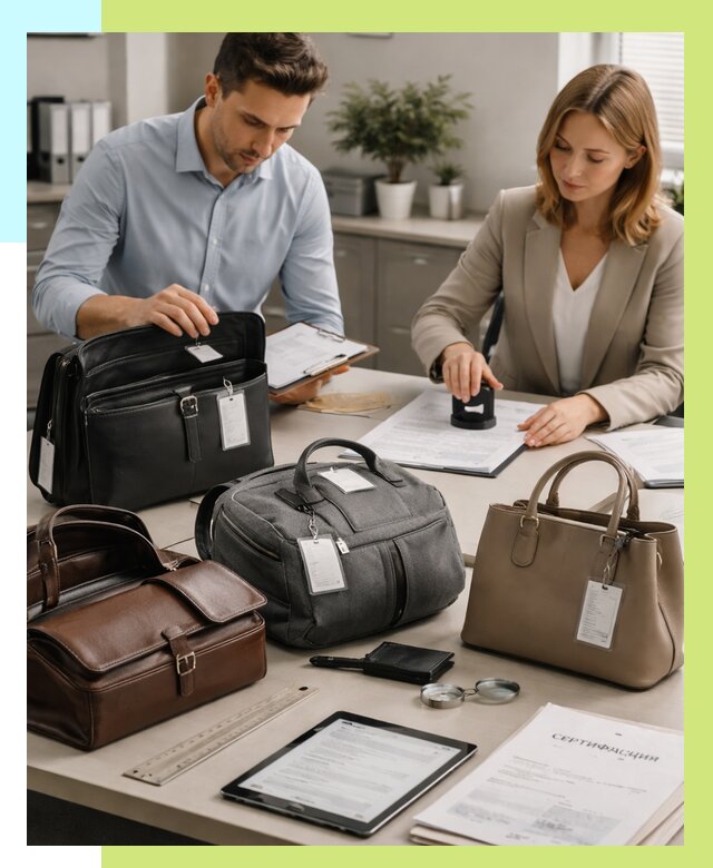 Сертификация сумок в Вольске от 7595 руб. | Алешин-Вль