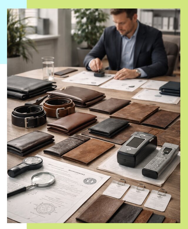 Сертификация кожаных изделий в Вольске от 12152 р. | Алешин-Вль