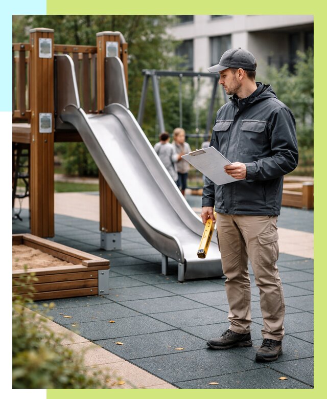 Сертификация детских площадок в Вольске от 25318 р. | Алешин-Вль