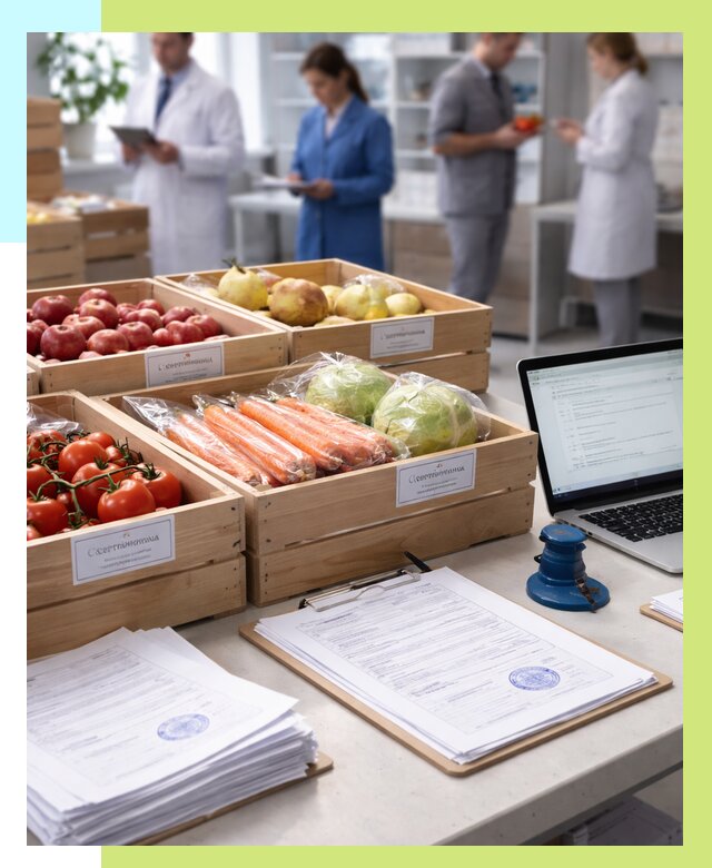 Сертификация овощей и фруктов в Вольске от 8608 р. | Алешин-Вль