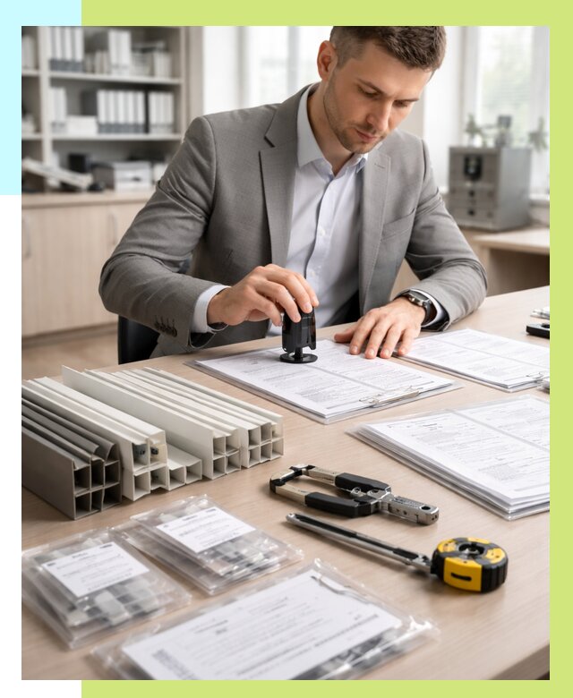 Сертификация ПВХ продукции в Вольске от 8608 р., Алешин-Вль