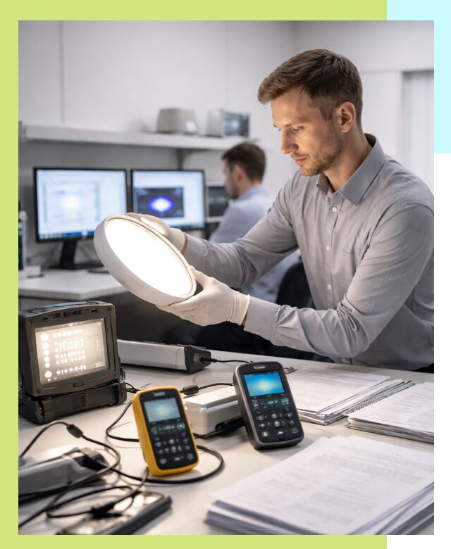 Сертификация светильников в Вольске: испытания и оформление