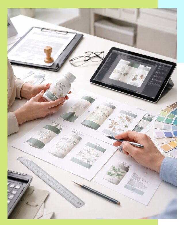 Профессиональная разработка дизайна и текста этикетки продукции в Вольске