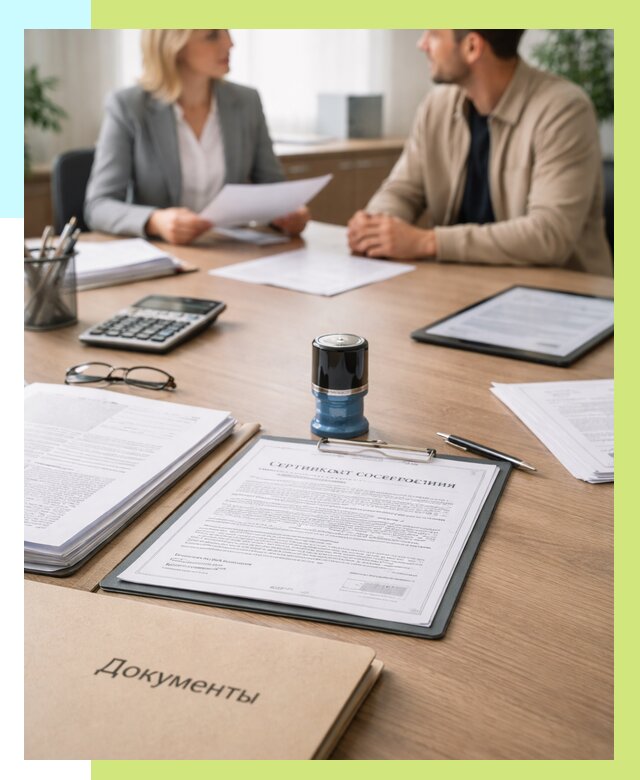 Сертификат соответствия на продукцию в Вольске от 15191 р.|Алешин-Вль