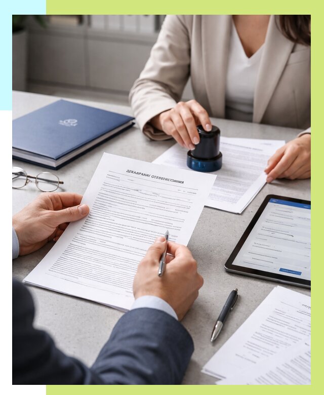 Декларация ГОСТ Р в Вольске от 8608 р оформить в Алешин-Вль