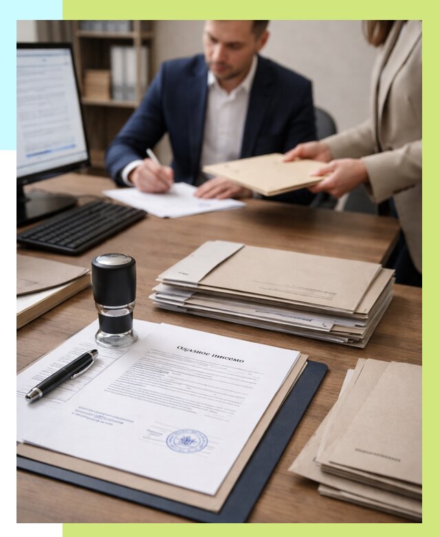 Отказное письмо для таможни в Вольске от 3038 р, Алешин-Вль