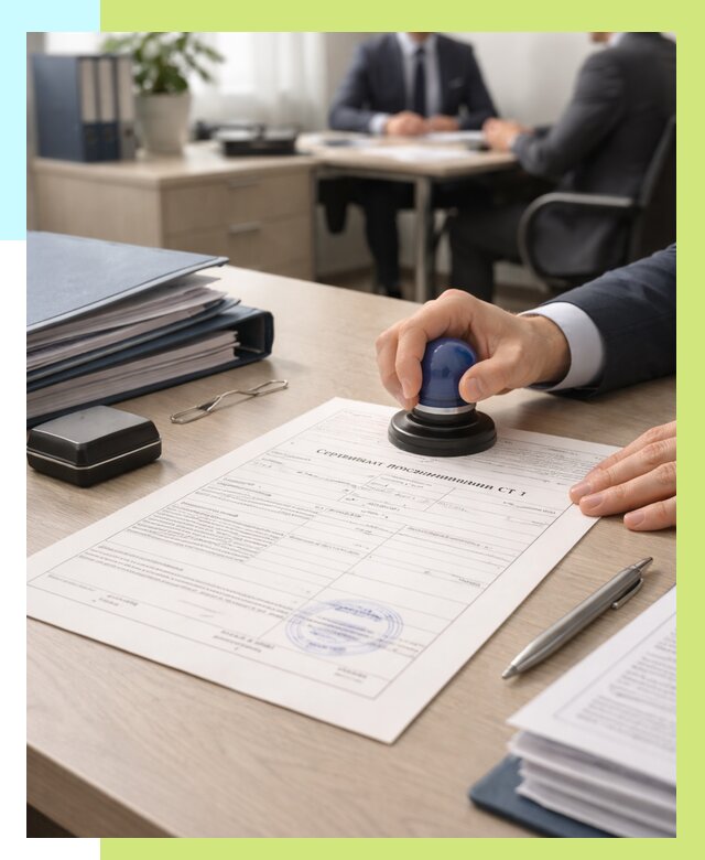 Сертификат происхождения СТ 1 в Вольске от 4557 р. | Алешин-Вль