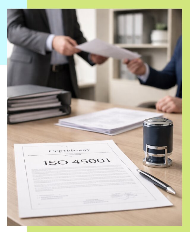Сертификат ISO 45001 в Вольске под ключ от 45572 р. | Алешин-Вль