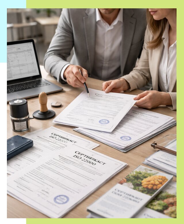 Сертификат ISO 22000 в Вольске от 40508 р. под ключ | Алешин-Вль