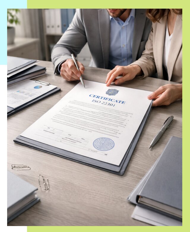 Сертификат ISO 22301 в Вольске от 45572 р. | Алешин-Вль срочно